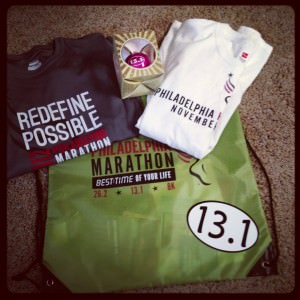 Goodies from the Philadelphia Marathon Race Expo