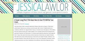 Early version of JessicaLawlor.com