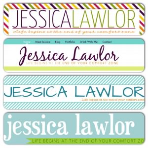 The dirty details behind rebranding and launching a website: First round designs for JessicaLawor.com.