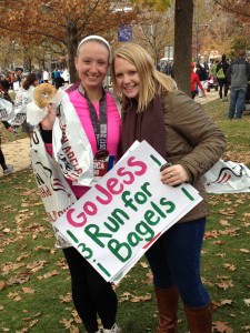 Jessica and Jamie at the Philadelphia Half Marathon