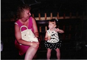 Mom and me circa 1990