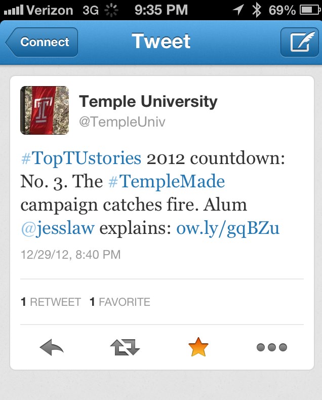 Temple Tweet