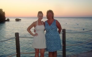 Mom and me in Jamaica