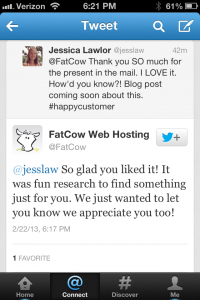 Thank you, FatCow!