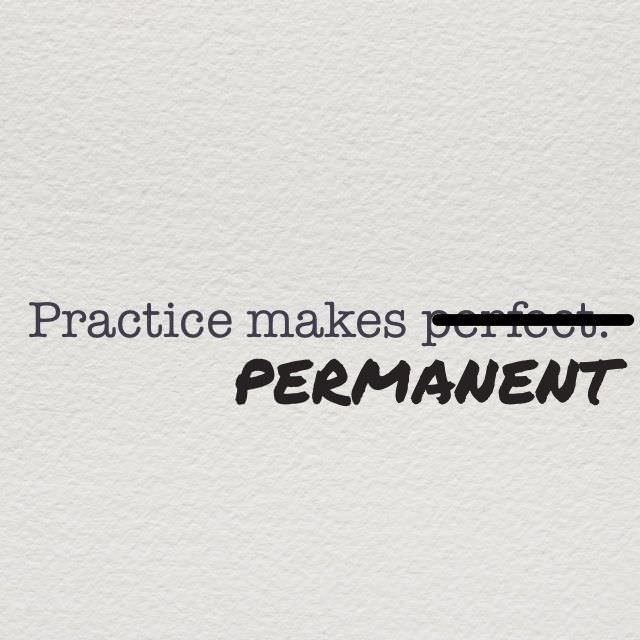 Practice makes permanent 🎯 and I have much to practice 😎 . . Be