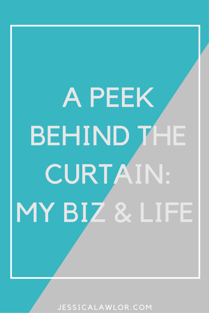 Let's get transparent! It's time for a peek behind the curtain at what's going on in my business and my life, the good, the bad and everything in between.