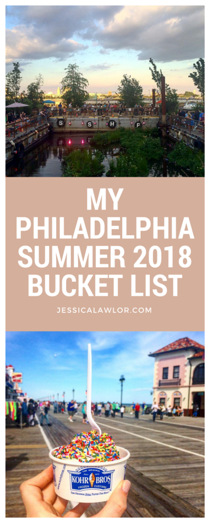 The sun is shining, rosé season is here, and I'm breaking out my romper collection  -- yep, it's officially summertime in Philadelphia. Here's my Philadelphia summer bucket list.