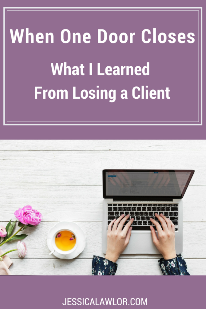 Losing a client is an unfortunate reality of running a business, but it doesn't have to be the end of the world! Here's what losing a client taught me + how the experience actually reinvigorated my business.