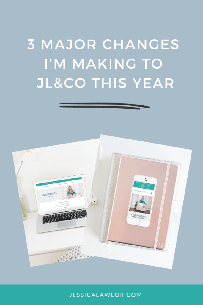 It's easy to get lost in the day-to-day of running a busines. As JL&Co approaches its third anniversary, here are three major changes I'm making this year.
