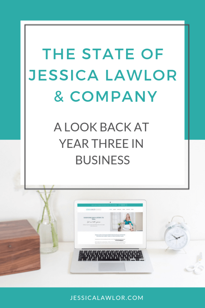 Jessica Lawlor & Company (JL&Co) just celebrated its third year in business! Find out how we made money and what's to come in year four.